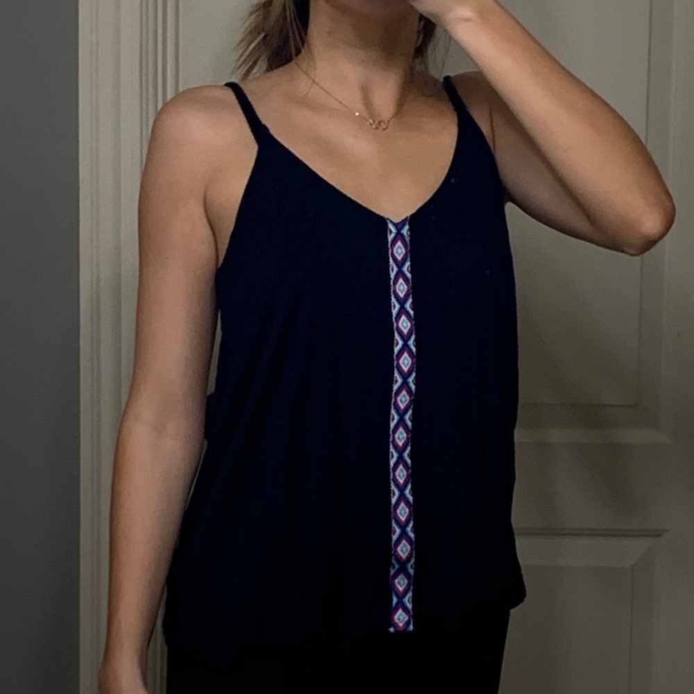 Dark blue tank top